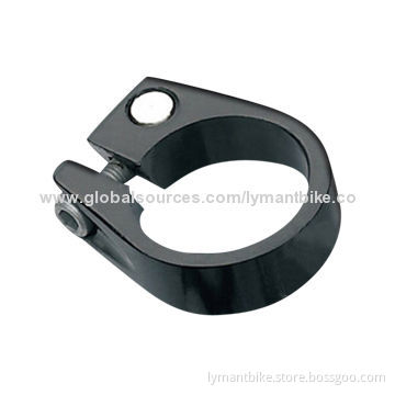 Bicycle Extruded Seat Post Clamp for MTB, Made of Aluminum Alloy or Carbon Fiber, Various Colors